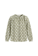 Camisa estampada verde