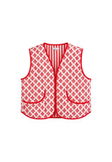 Chaleco sin mangas rojo