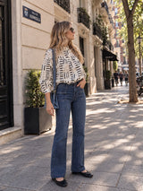 Camisa beige /negra
