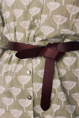 Camisa estampada verde