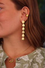 Pendientes círculos martillados