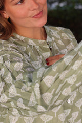 Camisa estampada verde