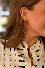 Pendientes flor doble