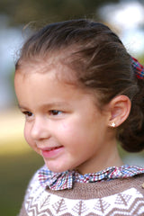 Pendientes estrella blanco