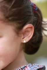 Pendientes estrella rosa