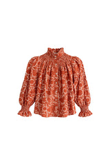 Camisa estampado teja