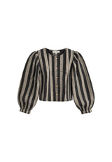 Chaqueta rayas gris