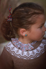 Pendientes carita feliz turquesa