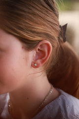 Pendientes estrella blanco