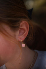 Aros carita feliz rosa