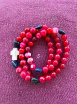 Rosario pulsera collar corazón