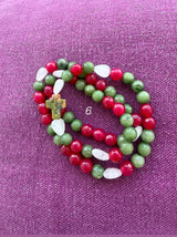Rosario pulsera collar corazón