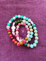 Rosario pulsera collar corazón