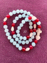 Rosario pulsera collar corazón