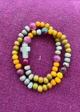 Rosario pulsera cerámica dos vueltas