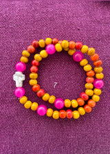 Rosario pulsera cerámica dos vueltas