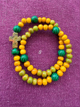 Rosario pulsera cerámica dos vueltas