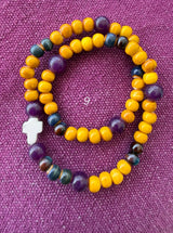 Rosario pulsera cerámica dos vueltas