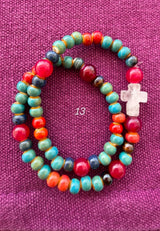 Rosario pulsera cerámica dos vueltas