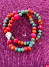 Rosario pulsera cerámica dos vueltas