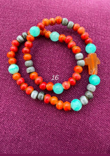 Rosario pulsera cerámica dos vueltas