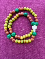 Rosario pulsera cerámica dos vueltas