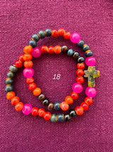 Rosario pulsera cerámica dos vueltas