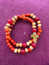 Rosario pulsera cerámica dos vueltas