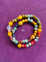 Rosario pulsera cerámica dos vueltas