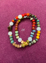 Rosario pulsera cerámica dos vueltas