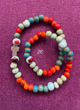 Rosario pulsera cerámica dos vueltas