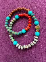 Rosario pulsera cerámica dos vueltas