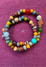 Rosario pulsera cerámica dos vueltas