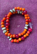Rosario pulsera cerámica dos vueltas