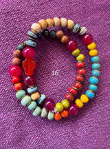Rosario pulsera cerámica dos vueltas