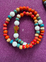 Rosario pulsera cerámica dos vueltas