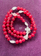 Rosario pulsera collar corazón