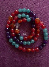 Rosario pulsera collar piedra plana