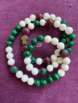 Rosario pulsera collar piedra redonda