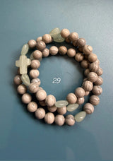 Rosario pulsera collar corazón