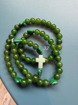 Rosario pulsera collar corazón