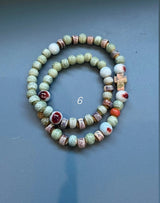 Rosario pulsera cerámica dos vueltas