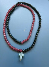 Collar / pulsera piedras cruz