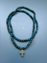 Collar / pulsera piedras cruz