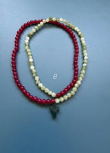 Collar / pulsera piedras cruz