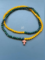 Collar / pulsera piedras cruz
