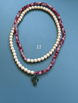 Collar / pulsera piedras cruz