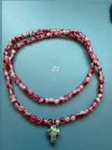 Collar / pulsera piedras cruz