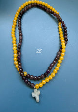 Collar / pulsera piedras cruz