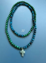 Collar / pulsera piedras cruz